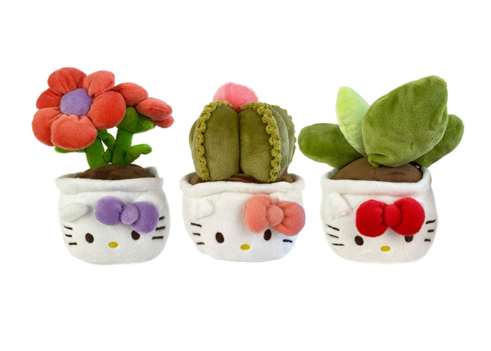 (Mis 3+) HELLO KITTY Botanical Love Peluche 22cm 3ass…x6